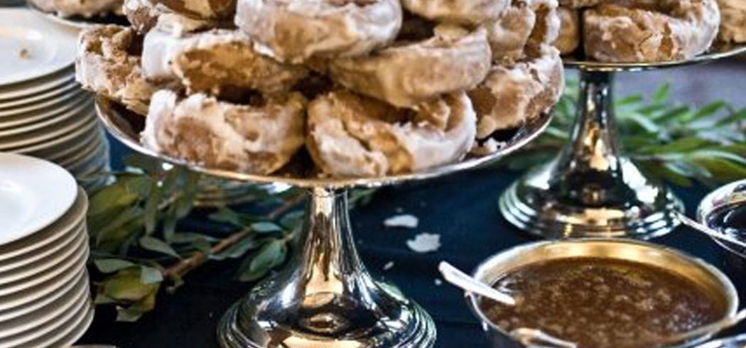 Close up of donuts served at wedding reception in Philadelphia, PA - Event Planning