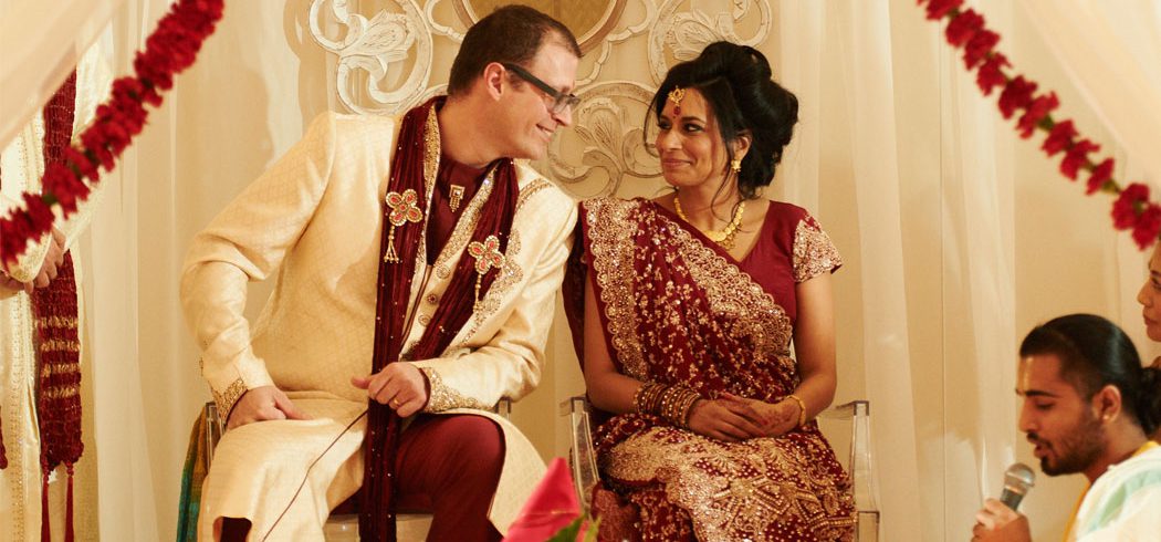 Bride and Groom during traditional Indian wedding ceremony in Philadelphia, PA - Event Planner