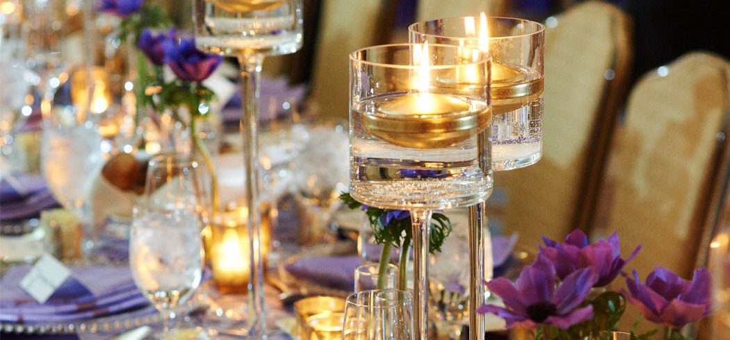 Table centerpieces at wedding reception in Philadelphia, PA - Event Planner