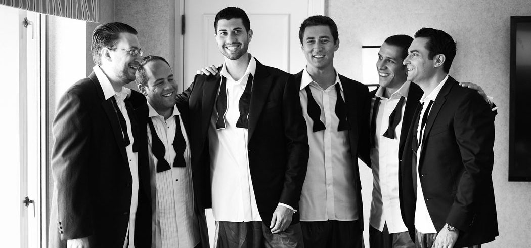 Groom and groomsmen getting ready for wedding day in Philadelphia, PA - Event Planner